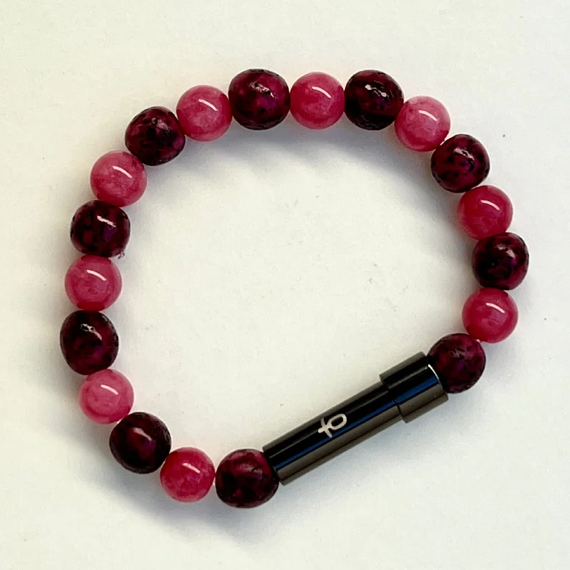 Women’s mixed metal bracelet-Berry Christmas Bracelet