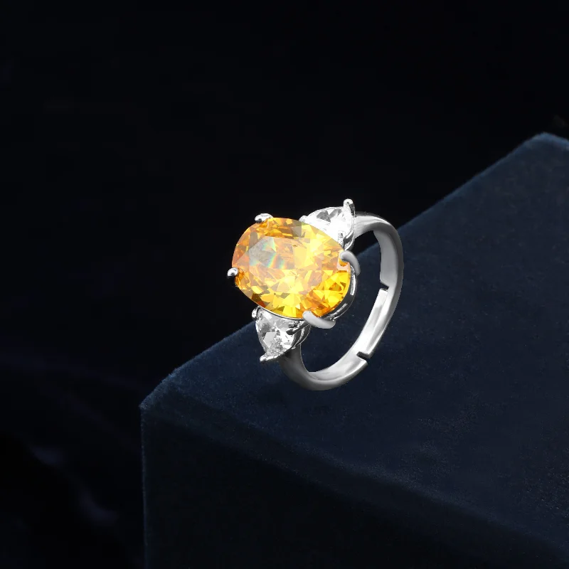 Women’s adjustable ring-Nipura Oval Citrine Legacy Ring