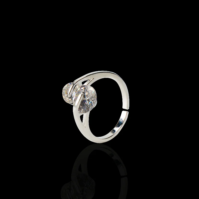 Women’s infinity symbol ring-Nipura Zircon Gemini Ring