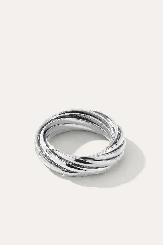 Women’s custom ring-Corda Silver Ring