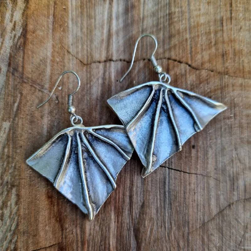 Women’s signature earrings-Anatolian Boho Earrings - "Dragon Wings"