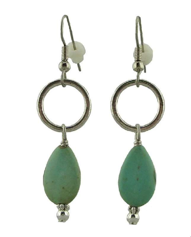 Women’s vintage earrings-Turquoise Breeze Earrings