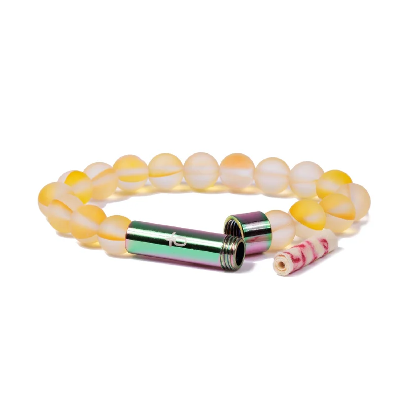 Women’s gemstone bangle-Kids Sunshine Yellow Wish Bracelet