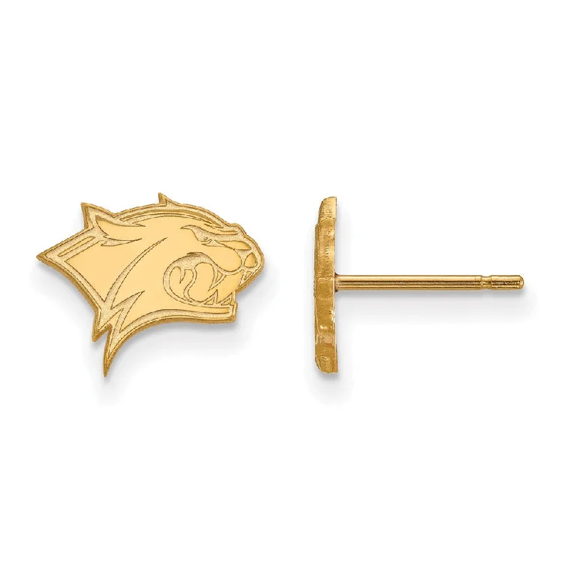 Women’s sparkling earrings-14k Yellow Gold Univ. of New Hampshire XS (Tiny) Post Earrings