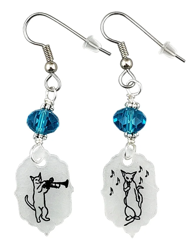 Women’s anniversary earrings-Caterwaul Earrings