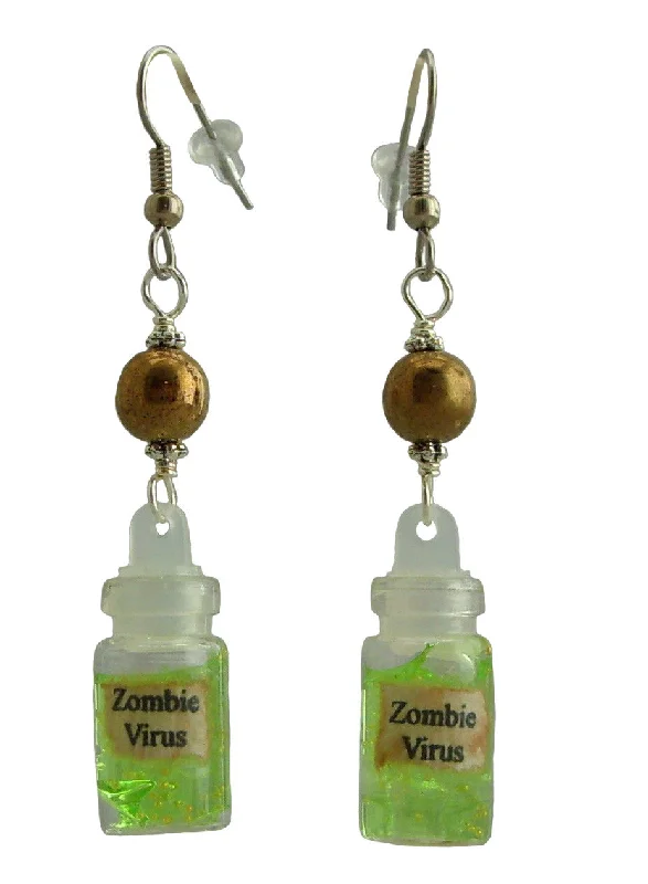 Women’s elegant stud earrings-Zombie Virus Earrings