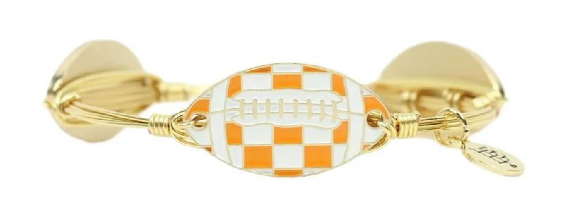 Women’s gemstone cuff bracelet-The Football Bangle Bracelet - TN