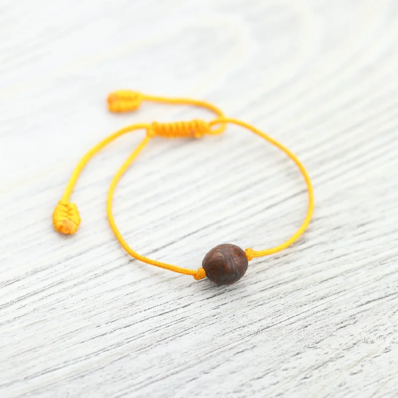 Women’s infinity bracelet-Yellow Buddhist Bodhi Bracelet