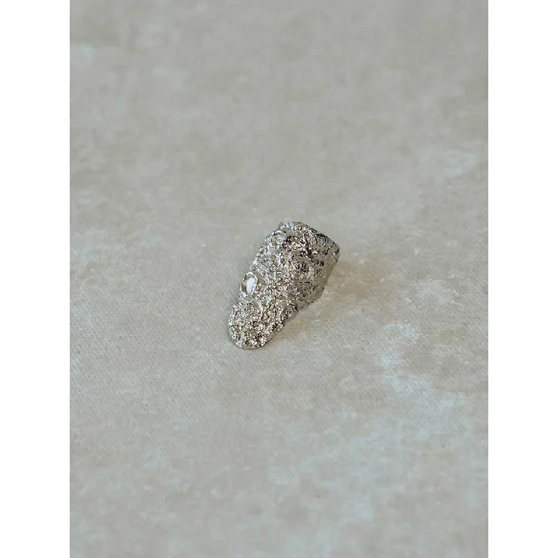 Women’s vintage ring-Aarjavee Roshani Silver Ring