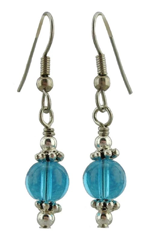 Women’s fashion-forward earrings-Aqua Drop Earrings