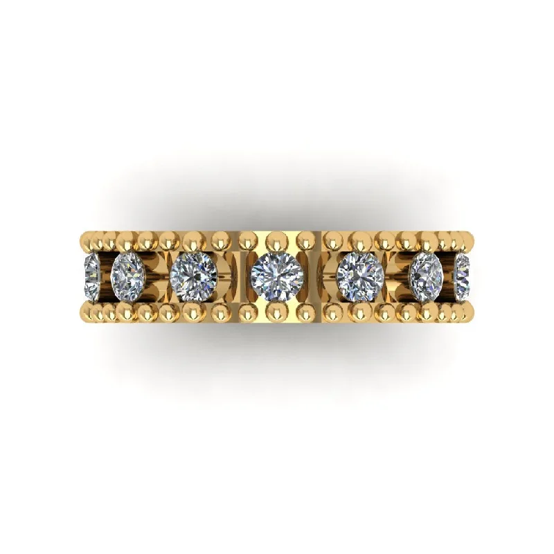 Women’s elegant diamond ring-Diamond Bar Band