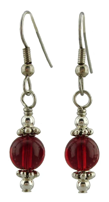 Women’s signature earrings-Red Drop Earrings