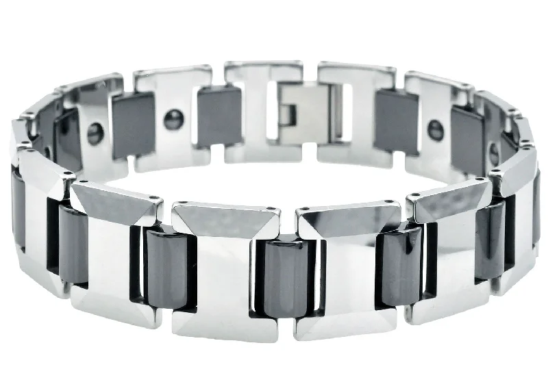 Women’s timeless bracelet-Mens I-Link Tungsten Bracelet