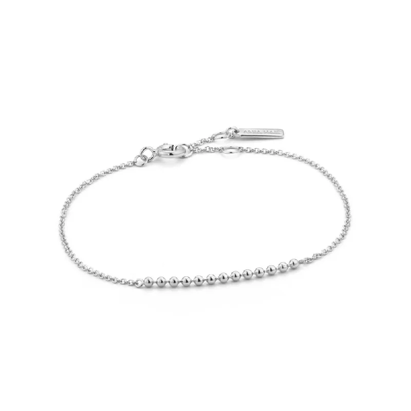 Women’s vintage bangle-Sterling Silver Ball Bar Bracelet by Ania Haie