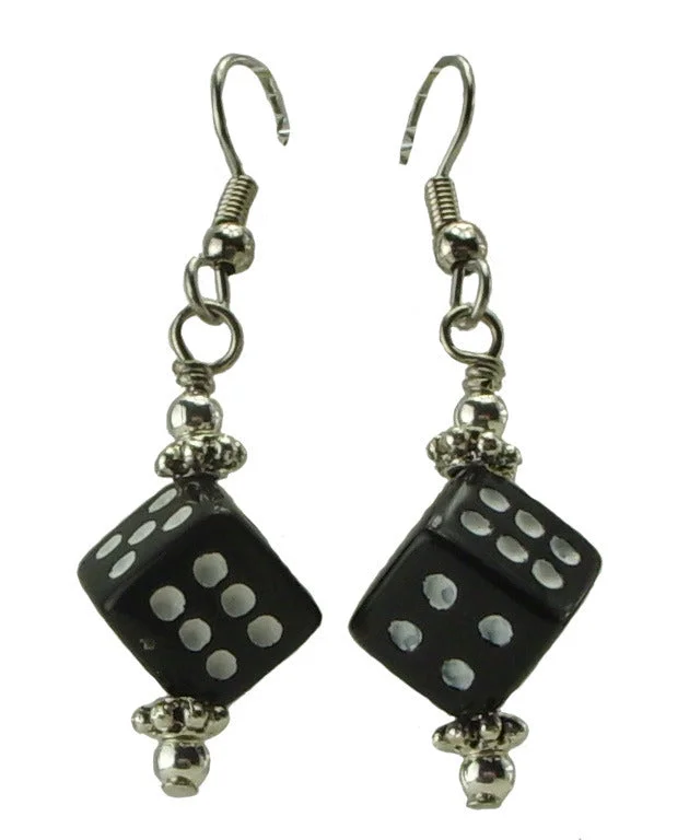 Women’s infinity earrings-Dice Earrings