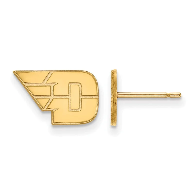 Women’s statement stud earrings-10k Yellow Gold University of Dayton XS (Tiny) Post Earrings