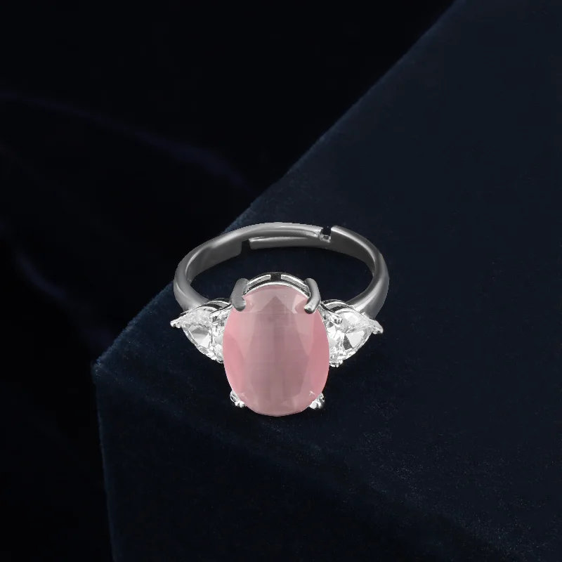 Women’s infinity ring-Nipura Oval Blush Legacy Ring