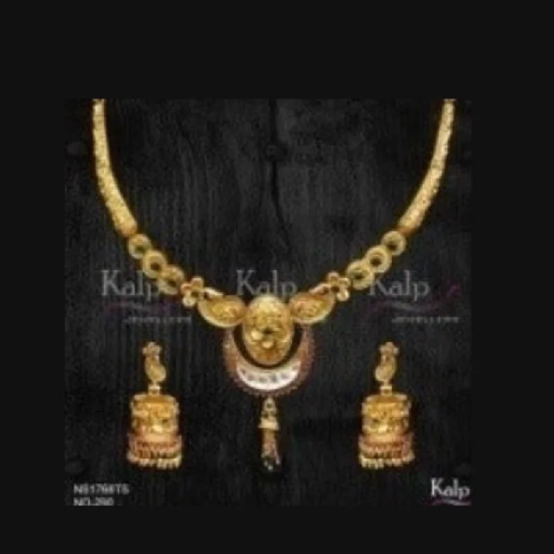 Women’s star necklace-Kalp Jewellers Copper Gold Plated Necklace Set