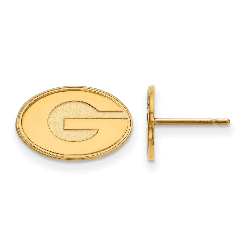 Women’s hoop statement earrings-14k Yellow Gold University of Georgia XS (Tiny) 'G' Post Earrings