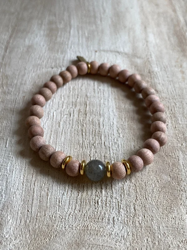 Women’s chic gold bracelet-INTUITION + COMPASSION | OIL DIFFUSER BRACELET