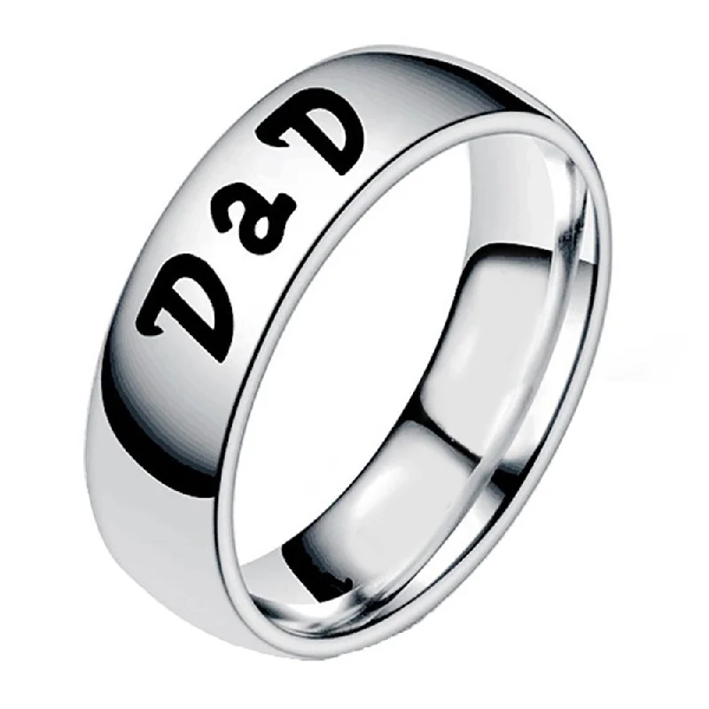 Women’s statement ring-Mahi Rhodium Plated Exclusive Casual Designer Finger Ring For Dad