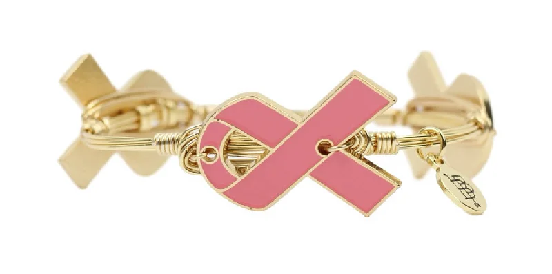 Women’s designer bangle-Breast Cancer Awareness Bangle Bracelet