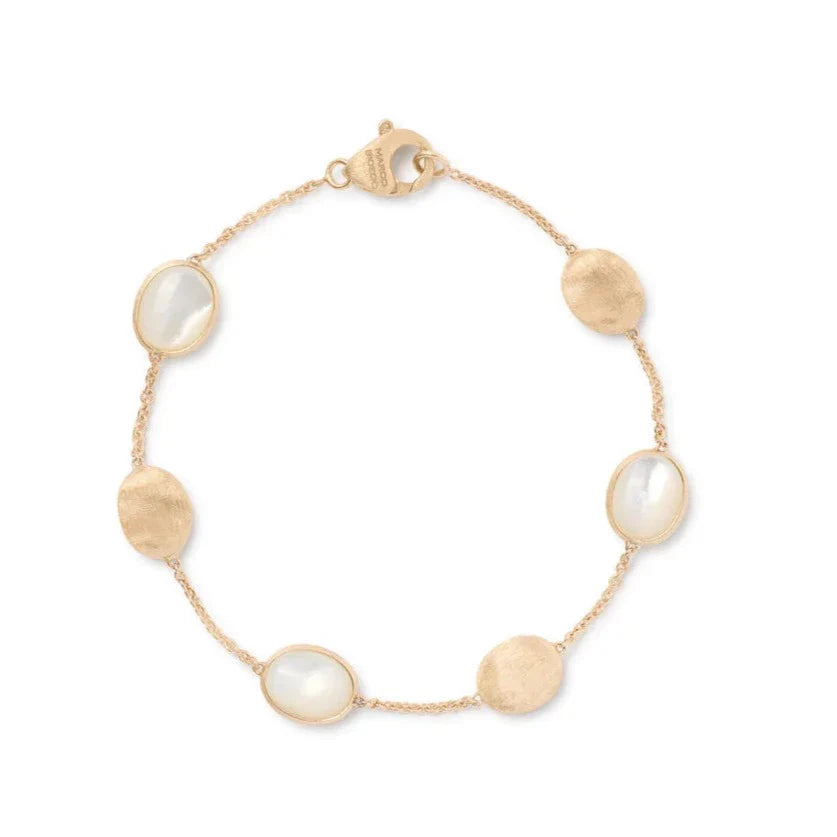 Women’s minimalist bracelet-Siviglia Gold and Mother of Pearl Bracelet