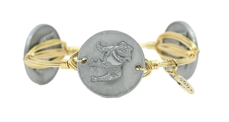 Women’s fashion cuff bracelet-The Bulldog Bangle Bracelet