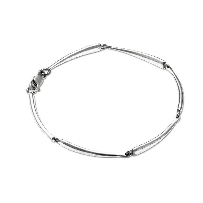 Women’s double bangle bracelet-Twig Link Bracelet