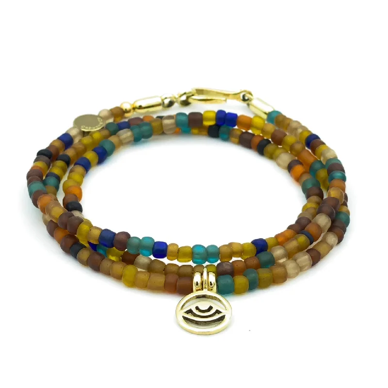 Women’s friendship bracelet-Evil Eye 2-IN-1 Convertible Necklace to Bracelet