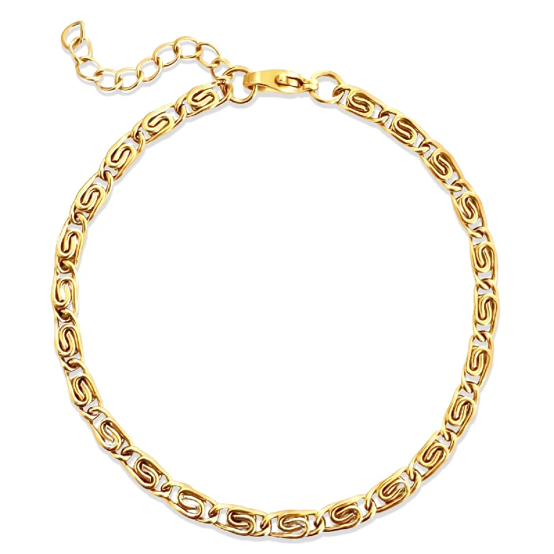 Women’s slim bracelet-Ornella Snail Chain Bracelet