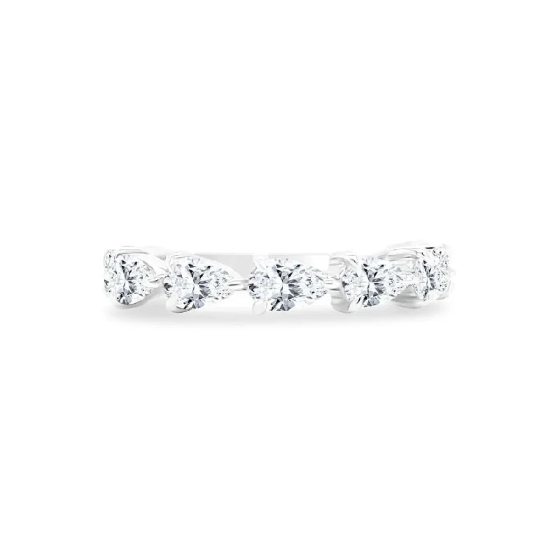 Women’s vintage-inspired ring-LLJ Signature Chasing Pear Band