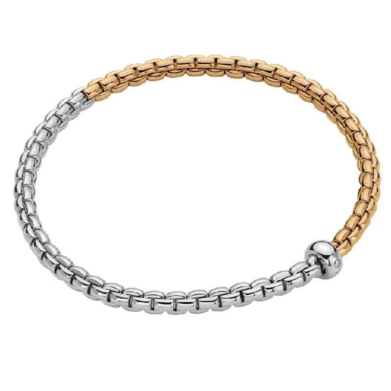 Women’s minimalist bracelet-EKA Two-Tone Gold Bracelet