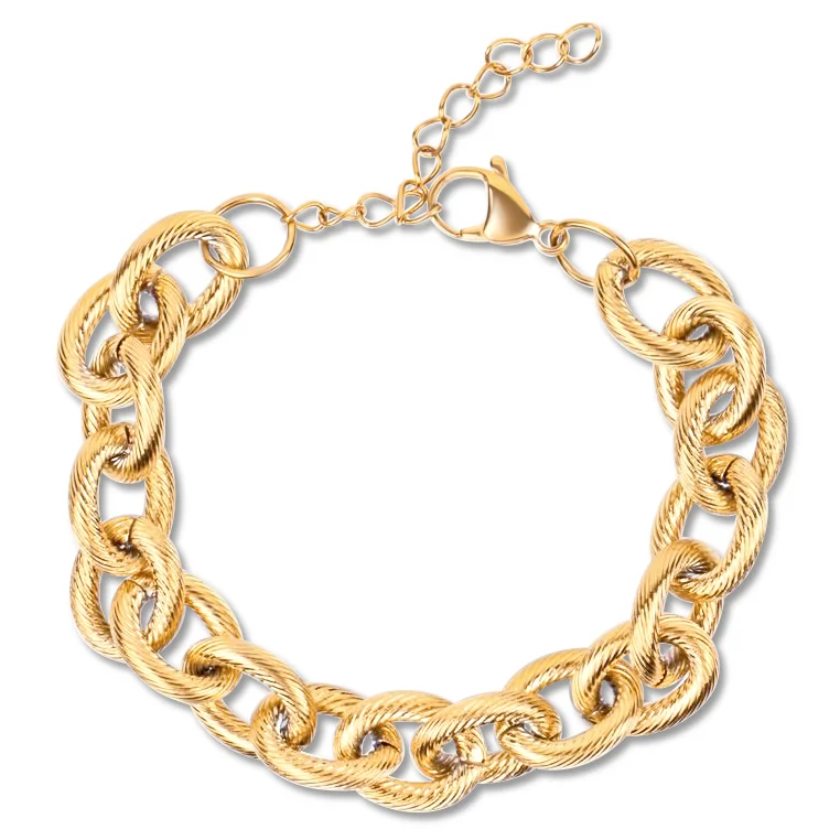 Women’s wedding bangle-Stevie Chunky Chain Link Bracelet